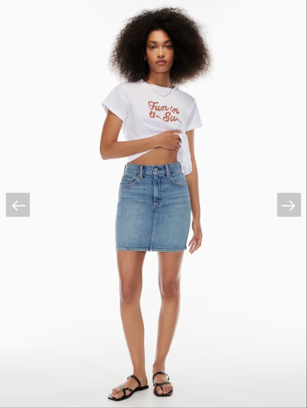 Denim Forum The Pin Up Denim Skirt